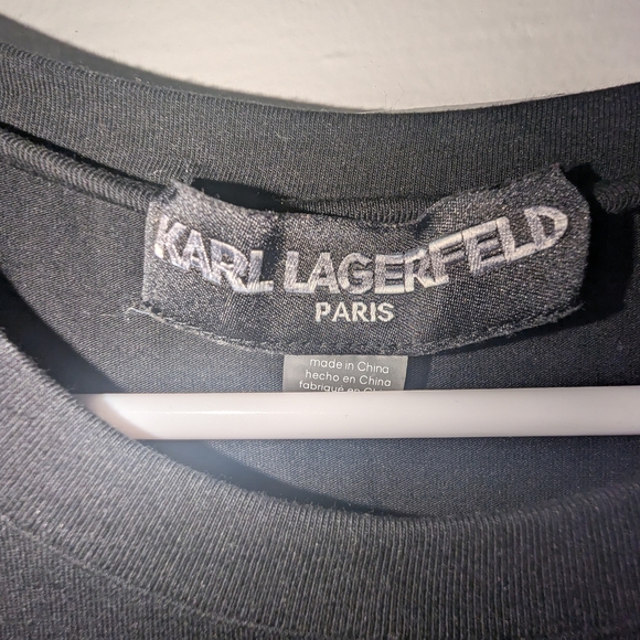 Karl Lagerfeld Monochrome Checkered Midi Dress - Picture 2 of 5